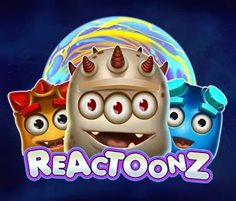 Try Reactoonz slot by Play’n GO on casinome.net – logo image